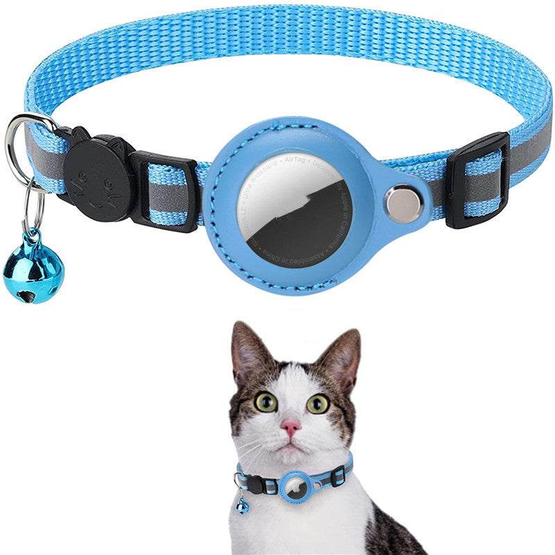 Reflective Collar Waterproof Holder Case For Airtag Air Tag Airtags Protective Cover Cat Dog Kitten Puppy Nylon Collar null