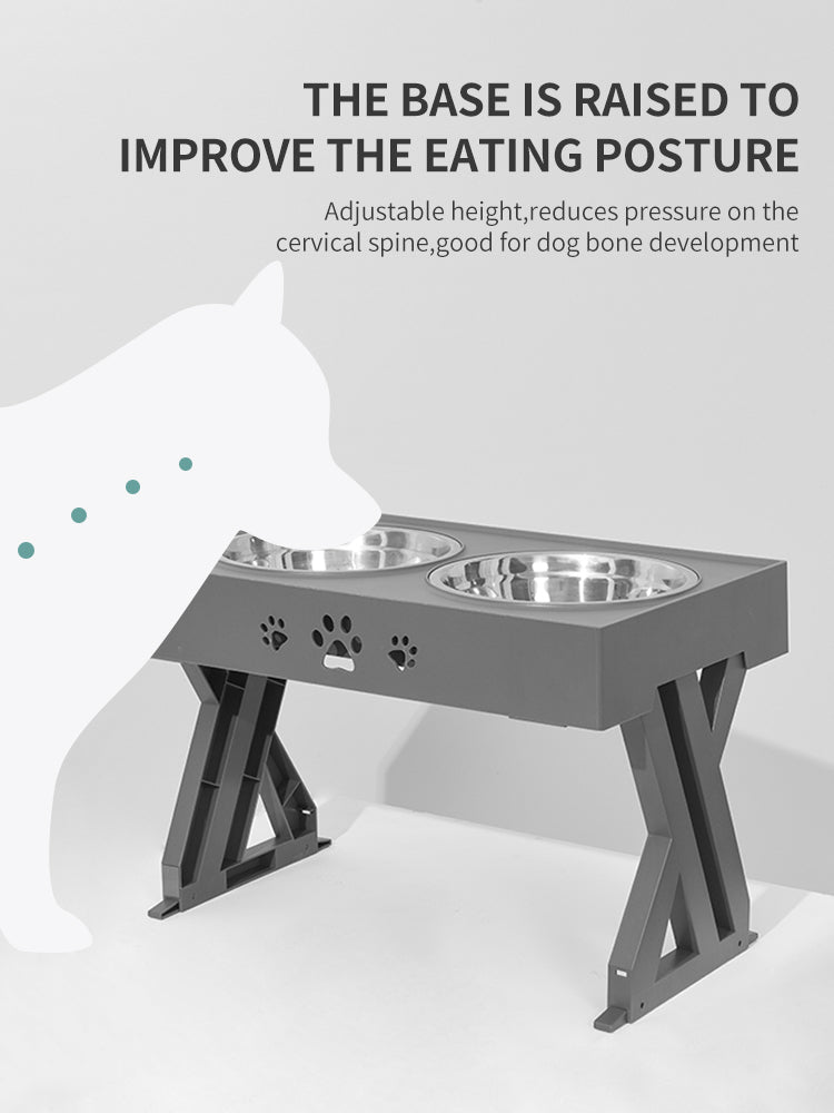 Pet Bowl Dog Bowl Pet Feeder Stainless Steel Bowl Folding Bowl null