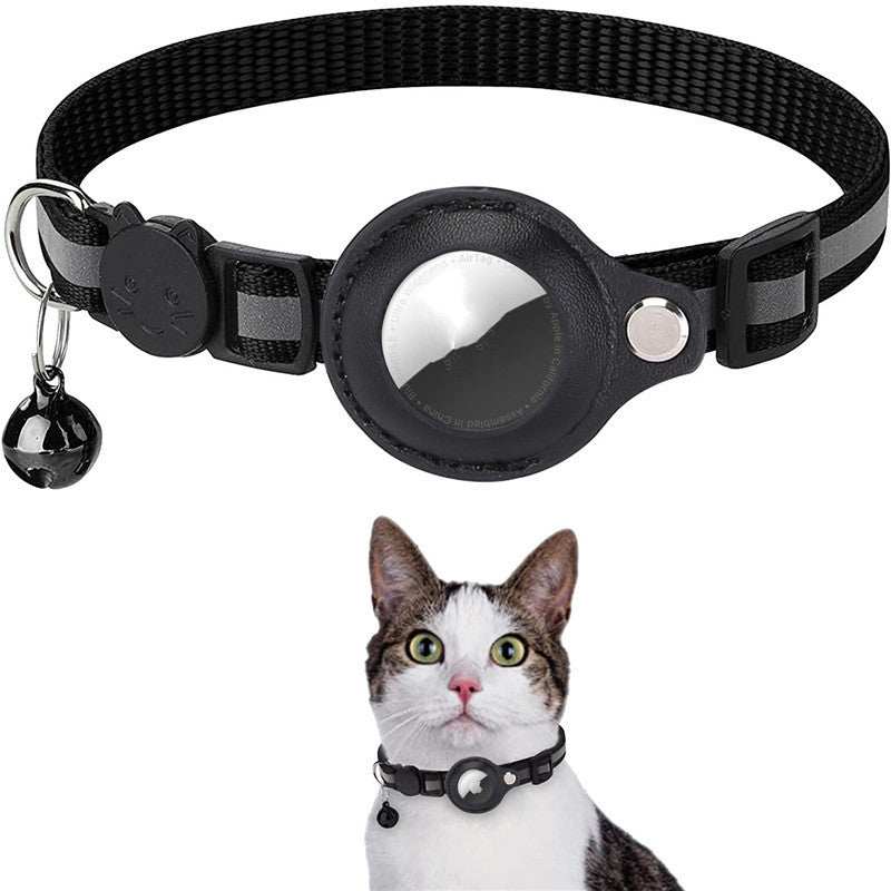 Reflective Collar Waterproof Holder Case For Airtag Air Tag Airtags Protective Cover Cat Dog Kitten Puppy Nylon Collar null