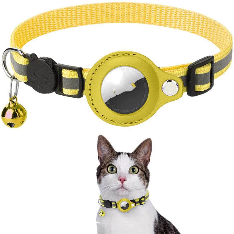 Reflective Collar Waterproof Holder Case For Airtag Air Tag Airtags Protective Cover Cat Dog Kitten Puppy Nylon Collar null