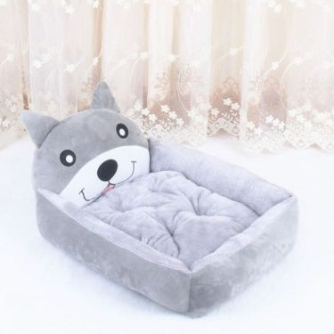 Kennel removable and washable teddy cartoon pet nest dog bed for golden retriever large size